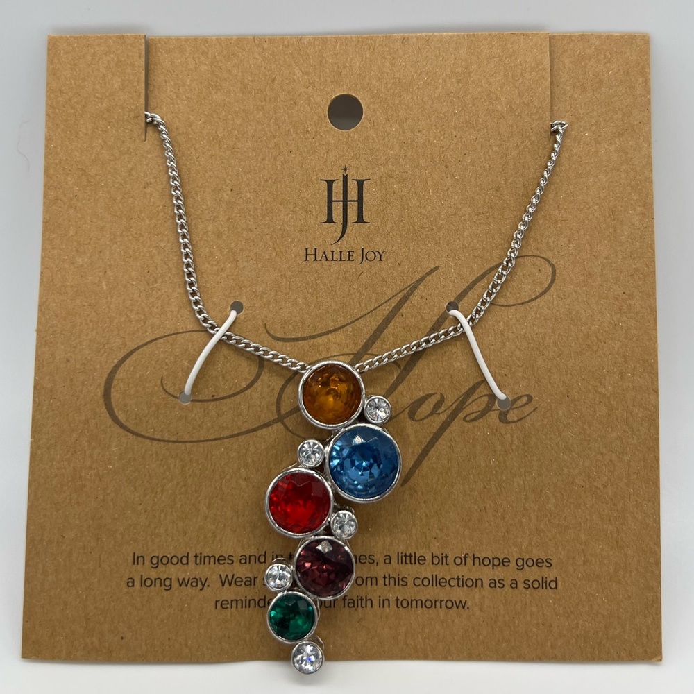Halle Joy Multi Color Stone Necklace